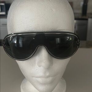 Vintage Giorgio Armani GA 153/S Aviator Sunglasses Anchor accents Rimless